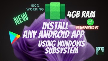 How to Install Any Andriod App using WindowsSubsystemForAndriod In 4 GB RAM | PranayTech |