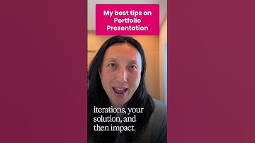 My best tips on UX portfolio presentation #uxdesign #uxjobs #careeradvice