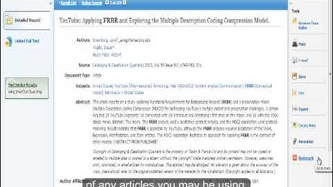 Using Folders in Ebsco Host Databases