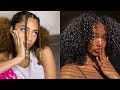 🤍CURLY NATURAL HAIRSTYLES W/ EDGES 🤍