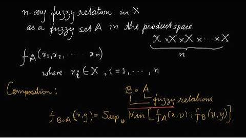 Fuzzy Logic lecture 5 Relation and Composition