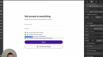 How To Validate Password Inputs In Webflow