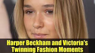 Harper Beckham and Victoria's Twinning Fashion Moments | Mother-Daughter Style