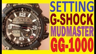 Setting Casio G-Shock MUDMASTER GG-1000-1A manual for use