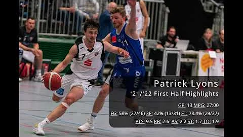 Patrick Lyons  2021'22 First Half Highlights