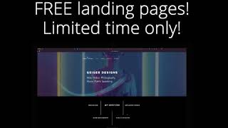 FREE landing page promo