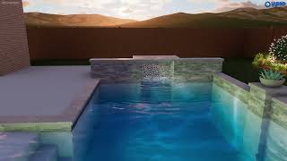 Mehta Family pool professionally designed by Chris Smith at Avree Custom Pools