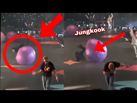 Jungkook yere düştü durumu nasıl? Jungkook fell on stage
