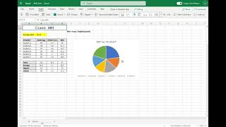 BMI Spreadsheet Example - Charts - Part 3 of 3