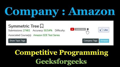 Symmetric Tree | Mirror image of tree itself | Tree Data Strucuture | Competitive Programming