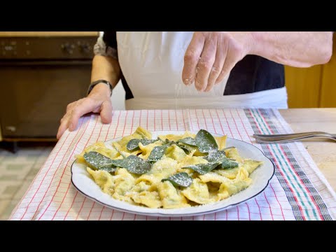 Pasta Grannies share Rina's recipe for orecchioni with butter & sage