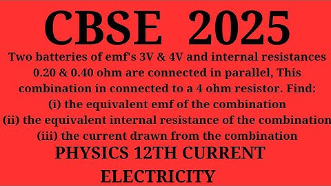 Two batteries of emf
