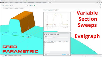 Creo Parametric - Variable Section Sweeps (Part 4 - Evalgraph and Datum Graphs)