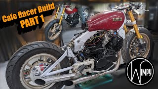 XV750 Cafe Racer Build!  Carb rebuild and engine start!  Virago Build Ep. 1