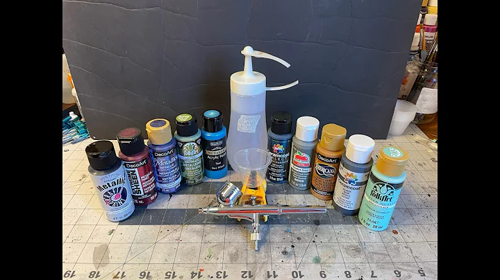 Craft Paint Tutorial. How To Thin And Spray, Plus A Thinner Recipe.