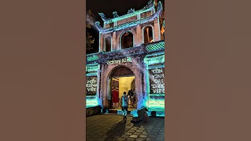 Tour đêm 3D mapping Văn Miếu #vanmieuquoctugiam #3dmapping #vanmieunighttour