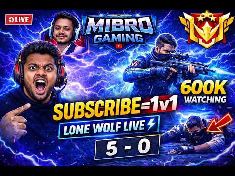 🔴 LIVE 🚀 1v1 CHALLENGE 😈 CAN YOU BEAT ME? | FREE FIRE LIVE #ff  #fflive  #freefire #freefirelive
