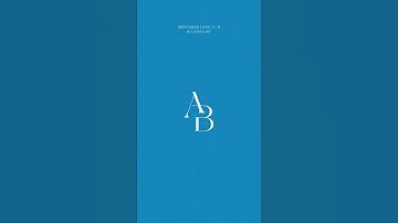 A+B MONOGRAM LOGO for personal brand
