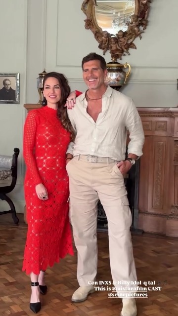 📸 Christian Meier y Bárbara Mori #mistura 🎬