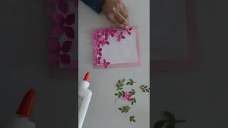 Mother’s Day Card Making | Beautiful Flower Card for Mom #mothersdaycard #mothersdayspecial #shorts