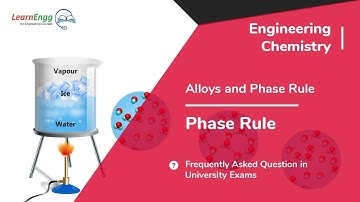 Gibbs Phase Rule Animated Explanation | Engineering Chemistry | FAQs #LearnEngg #chemistry