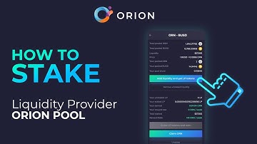 How to stake as a Liquidity Provider on Orion Pool | Orion Protocol
