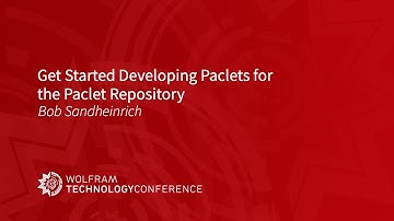 Get Started Developing Paclets for the Paclet Repository