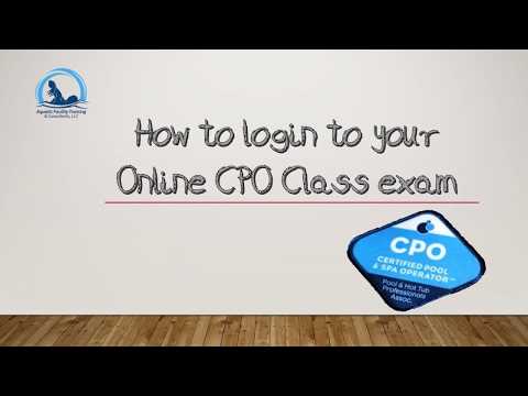 CPO Test Login Instructions