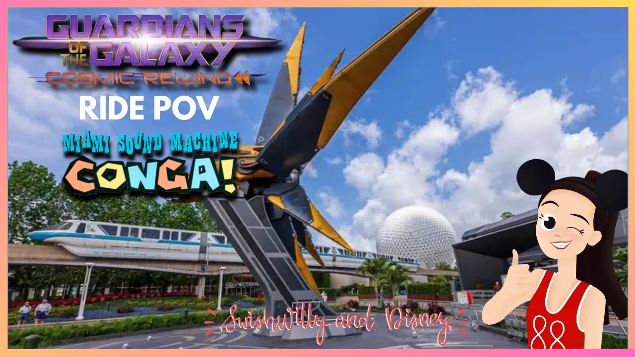 Guardians Of The Galaxy Cosmic Rewind FULL RIDE POV Conga 4K YouTube