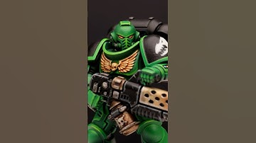 Painting a Salamanders Space Marine for Warhammer 40K #Short