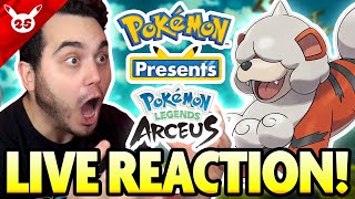 NEW POKEMON FORMS and MORE! Pokemon Presents LIVE Reaction Legends Arceus Trailer!