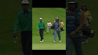 Tiger Woods And His Caddie In 1990