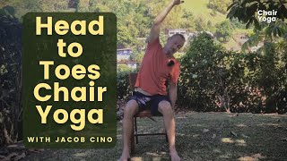 Head to Toes Chair Yoga with Jacob Cino.  Full body 30 minute chair yoga class free