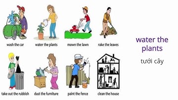 Từ vựng tiếng anh về các công việc nhà