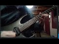 Machine head  choke on the ashes of your hate guitar solo cover