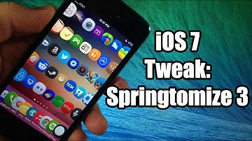 iOS 7 Jailbreak Tweak - Springtomize 3 - Updated for iOS 8