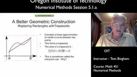 OIT Math 451 session 5.1a: The Trapezoidal Rule