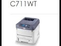 Oki C711WT driver installation Printer Driver Settings, White Toner eplained