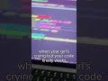 When your girls crying but your code finally works shorts