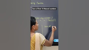 sum of first 10 Natural numbers #shorts