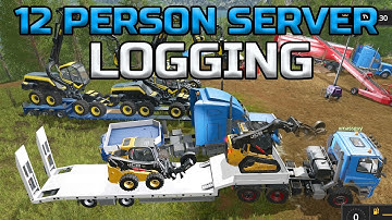 FARMING SIMULATOR 2017 | LOGGING | GIANT MULTIPLAYER SERVER