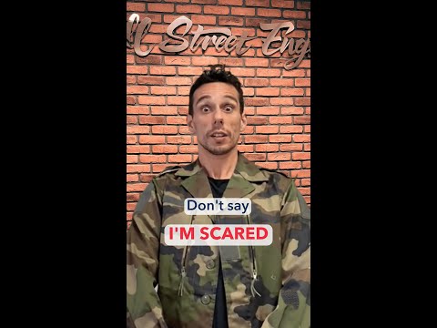 Arrtez de dire I'm Scared Comment dire Jai peur en anglais by Wall Street English France