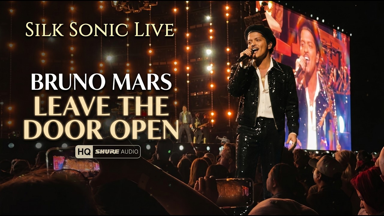 Bruno Mars - Leave The Door Open Live 4K (Silk Sonic HQ Shure