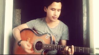 Video thumbnail of "Tere sath sath chalta huu mai by Adrian Pradhan Acoustic cover by (Pranip Baral Magar)"