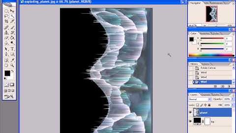 photoshop planet explosion effect tutorial