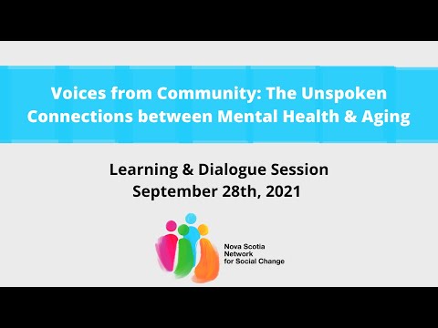 Voices from Community: The Unspoken Connections Between Mental Health & Aging