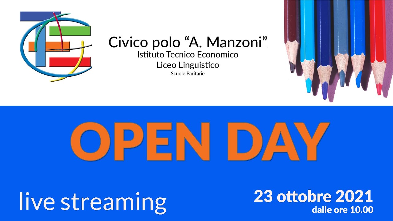 Open Day Polo Manzoni 23 ottobre 2021 - YouTube