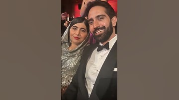 Malala with her husband Asser Malik at  Oscars awards#malalayousufzai#tiktok#reels #ytshorts