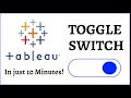 Tableau Tutorial : Toggle Switch | Select the measure in dashboard using Toggle Switch |