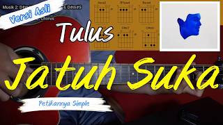 Tutorial Gitar Jatuh Suka - Tulus Versi Asli Petikan